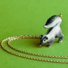 Skunk Ceramic Pendant by Camp Hollow