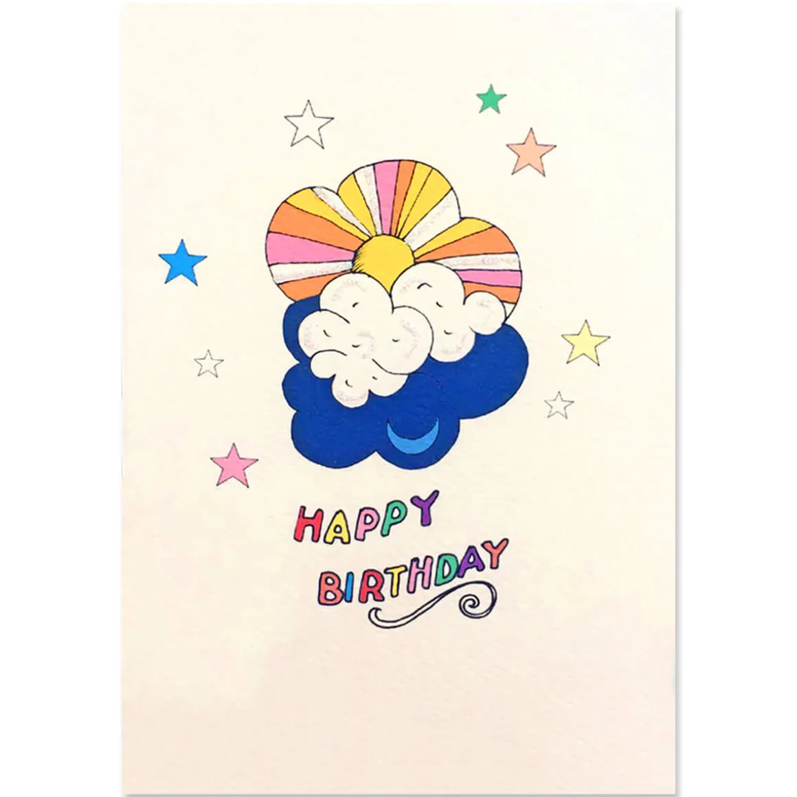 Sky Birthday Greetings Card by Rosie Wonders