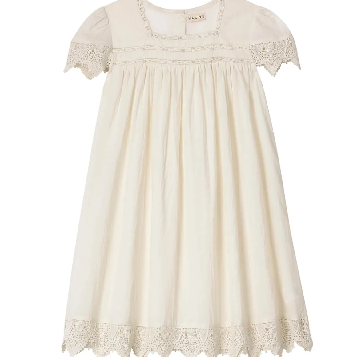 Skylark Dress in Vintage White by Faune