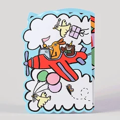 Sky Parade Fold Out Birthday Greetings Card by Alice Bowsher for Wrap