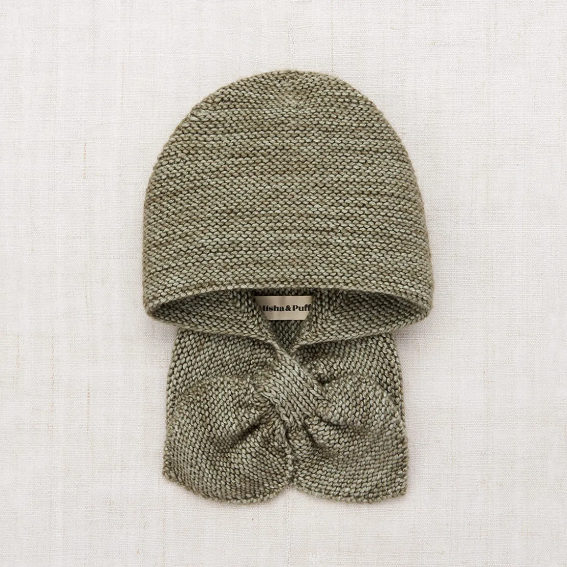 Sledding Hood in Seal Gray by Misha & Puff