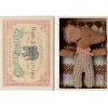 Sleepy / Wakey Baby Mouse In Matchbox in Rose by Maileg