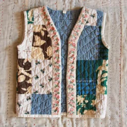 Sleeveless Patchwork Jacket by Bonjour - Last Ones In Stock - 6-10 Years