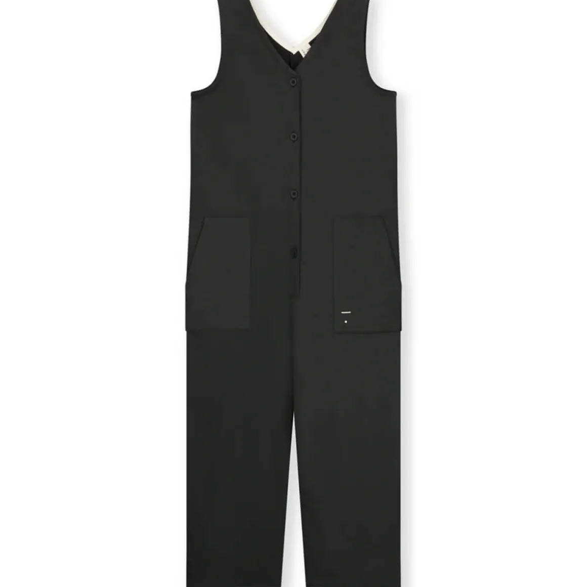 Sleeveless V Neck Suit in Nearly Black by Gray Label