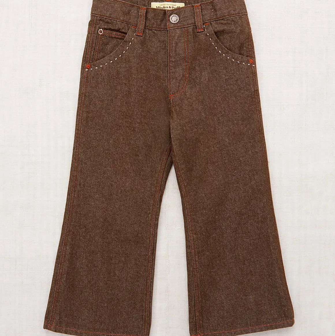 Slim Flared Jeans in Earth by Misha & Puff