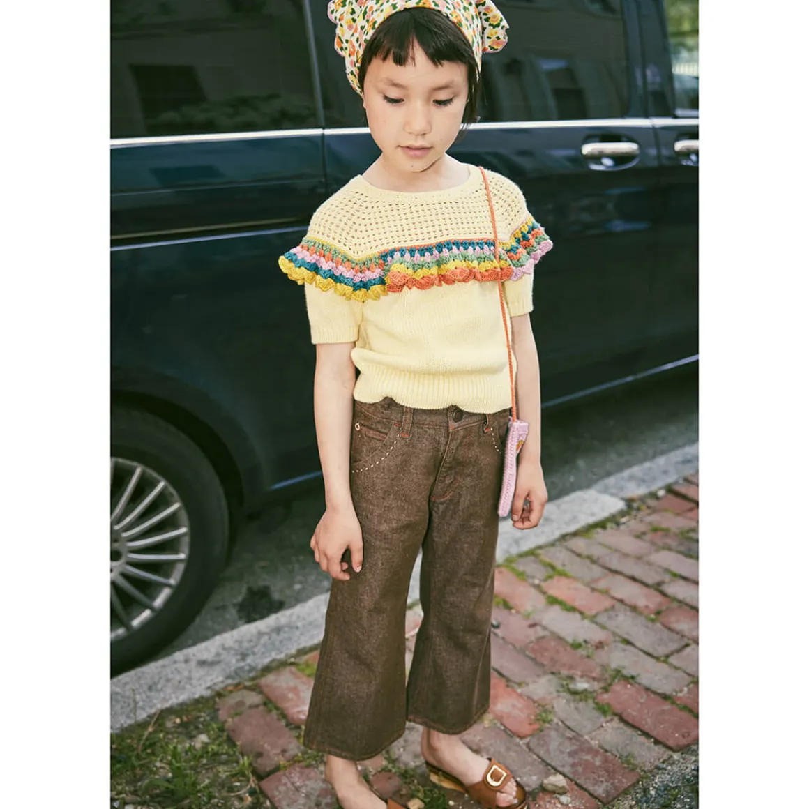 Slim Flared Jeans in Earth by Misha & Puff