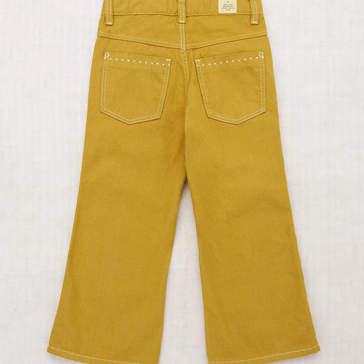 Slim Flared Jeans in Ochre Denim by Misha & Puff - Last Ones In Stock - 5-6 Years