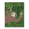 Sloth Mini Greetings Card by Lisa Jones Studio