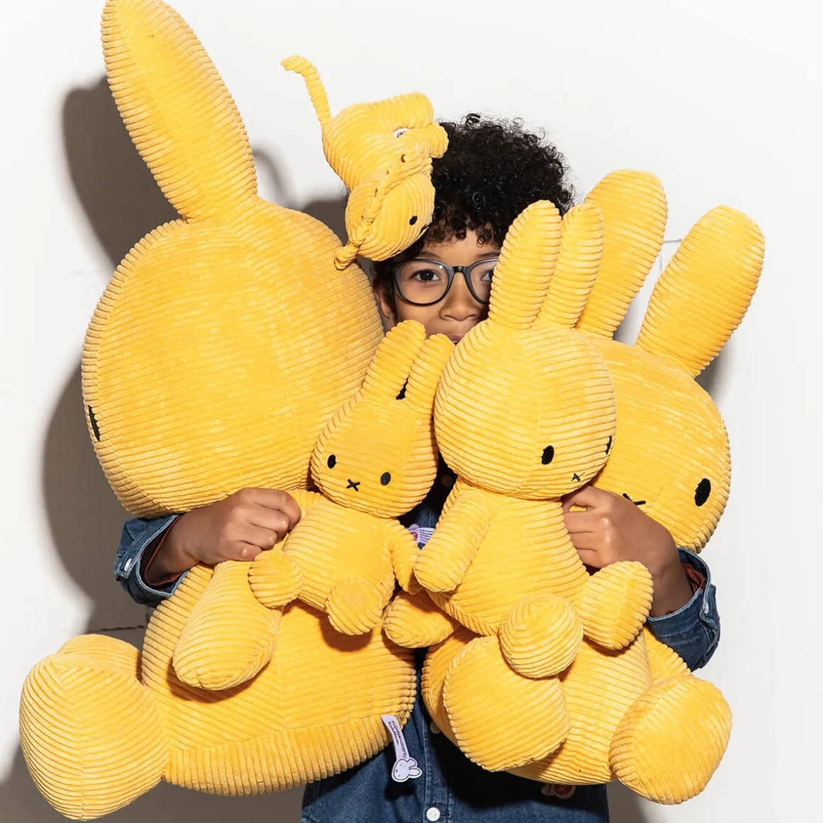 Small Corduroy Miffy in Yellow (23cm) by Bon Ton Toys