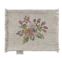 Small Floral Rug by Maileg