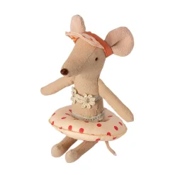 Small Mouse Float Ring in Red Dot by Maileg
