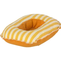 Small Mouse Rubber Boat in Yellow Stripe by Maileg