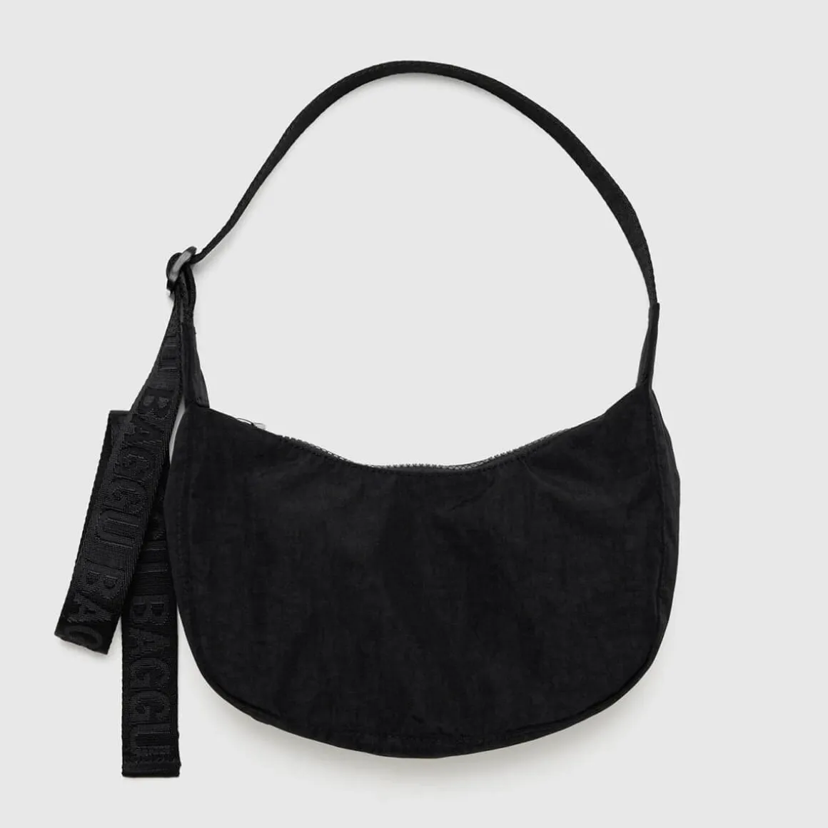 Small Nylon Crescent Bag in Black by Baggu