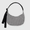 Small Nylon Sling in Black and White Gingham by Baggu