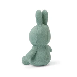 Small Organic Cotton Knit Miffy in Sea Blue (23cm) by Bon Ton Toys