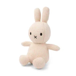 Small Organic Cotton Knit Miffy in Pink and Yellow Melange (23cm) by Bon Ton Toys