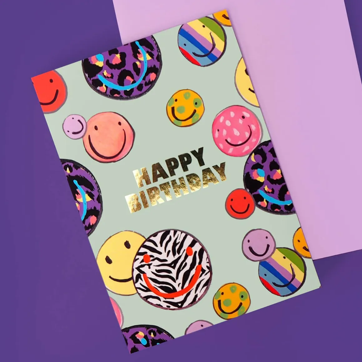 Smiley Birthday Greetings Card by Eleanor Bowmer