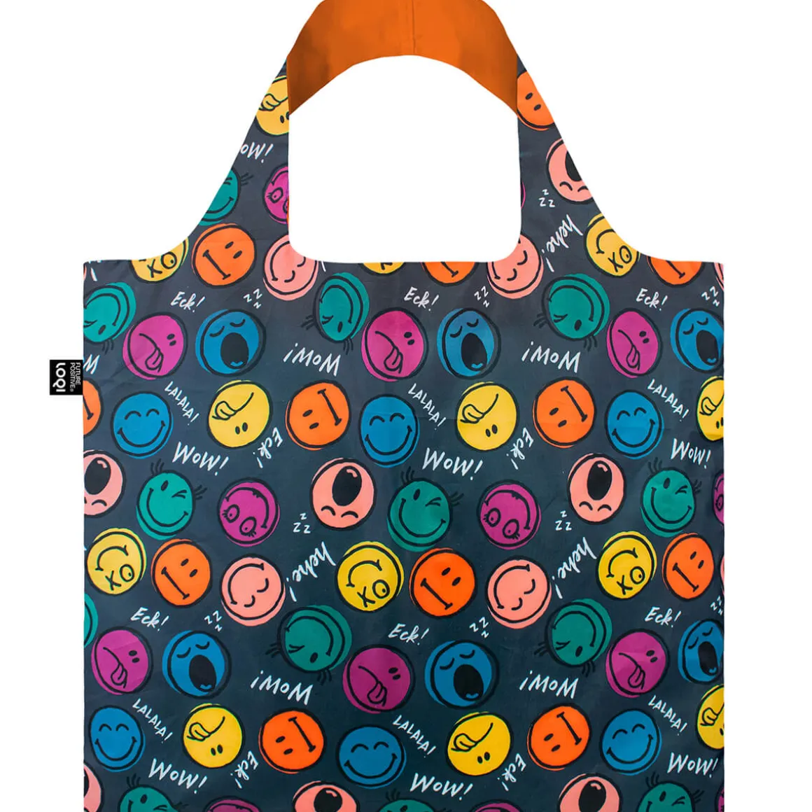 Smiley Boys And Girls Recycled Shopping Bag by Loqi