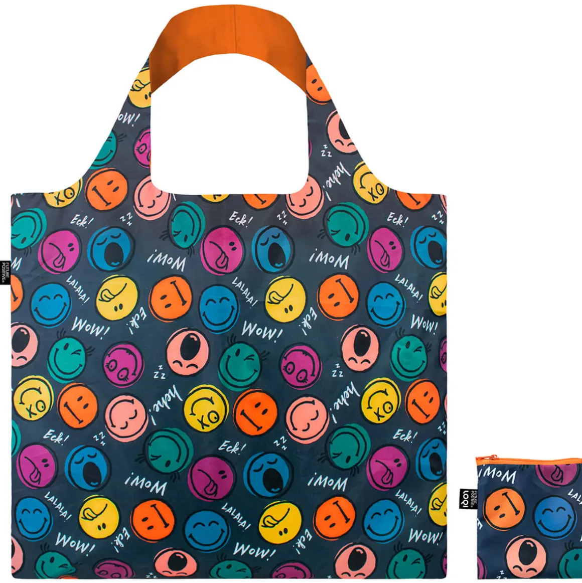 Smiley Boys And Girls Recycled Shopping Bag by Loqi