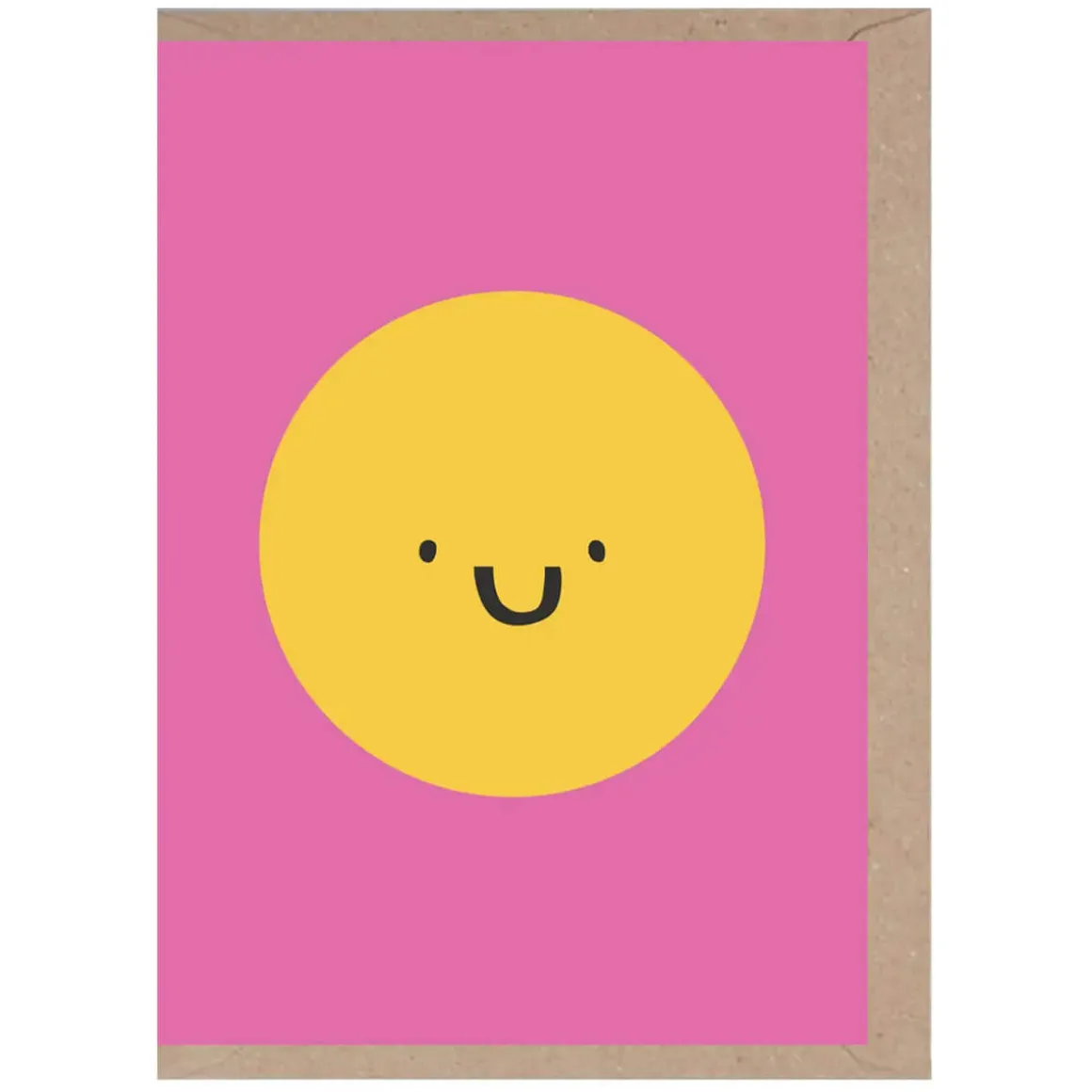 Smiley Face Mini Greetings Card by Rumble Cards