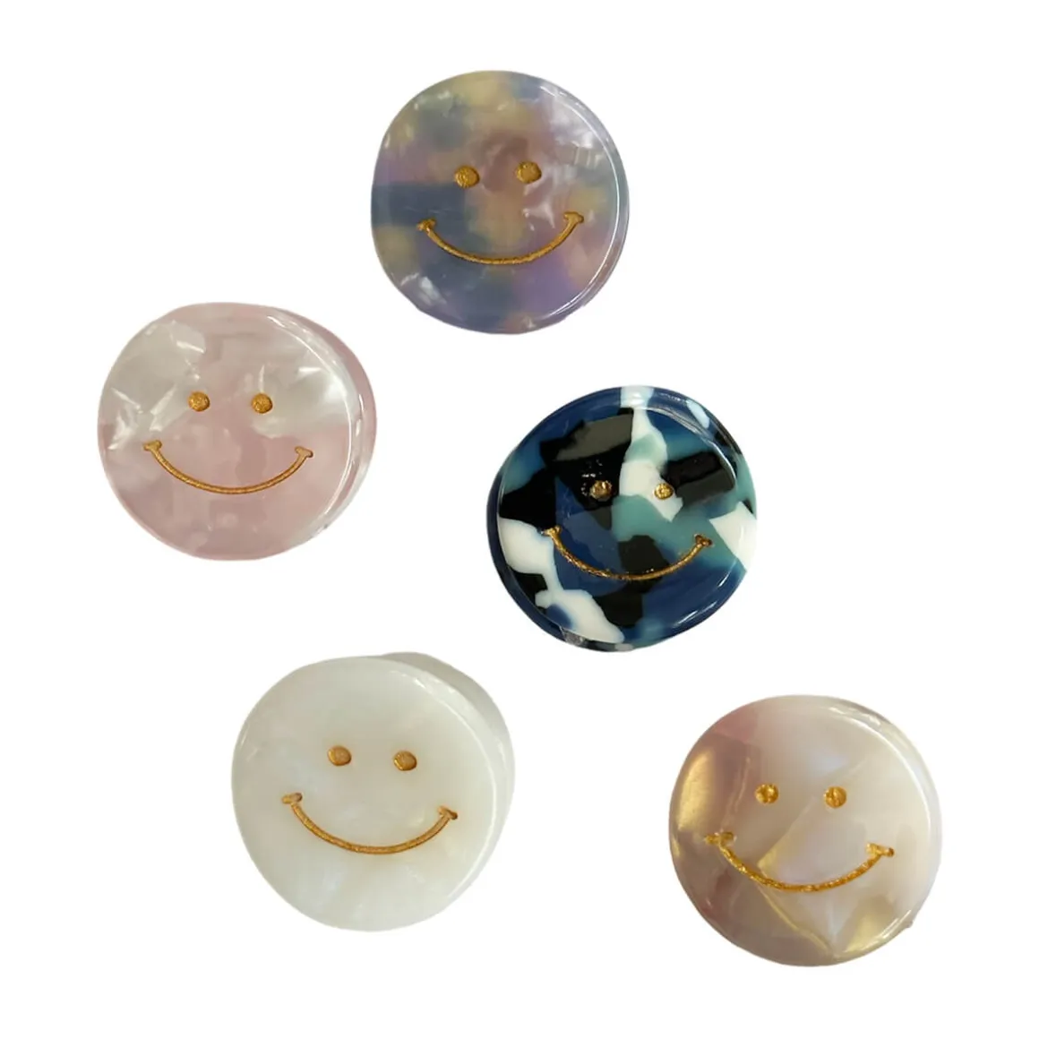 Smiley Mini Hair Claw in Various Colours by Hello Sakura