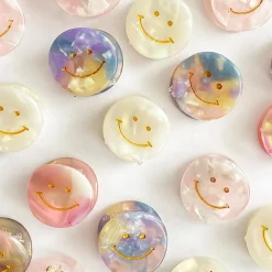 Smiley Mini Hair Claw in Various Colours by Hello Sakura