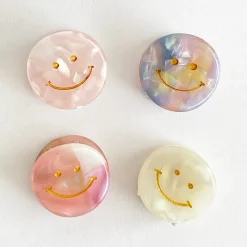 Smiley Mini Hair Claw in Various Colours by Hello Sakura