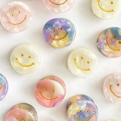 Smiley Mini Hair Claw in Various Colours by Hello Sakura