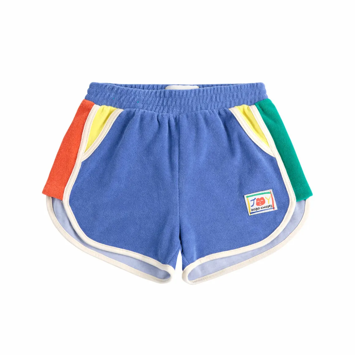 Smiling Colour Block Terry Shorts by Bobo Choses