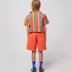 Smiling Woven Bermuda Shorts by Bobo Choses