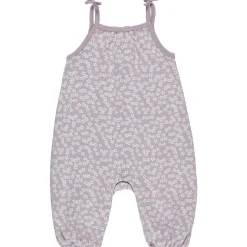 Smocked Jumpsuit in Lavender Ditsy by Quincy Mae