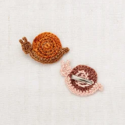 Snail Clip Set in Fox by Misha & Puff