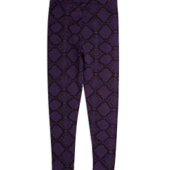 Snakeskin Baby Leggings in Purple by Mini Rodini - Last Ones In Stock - 3-12 Months