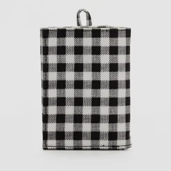 Snap Wallet in Black And White Gingham by Baggu