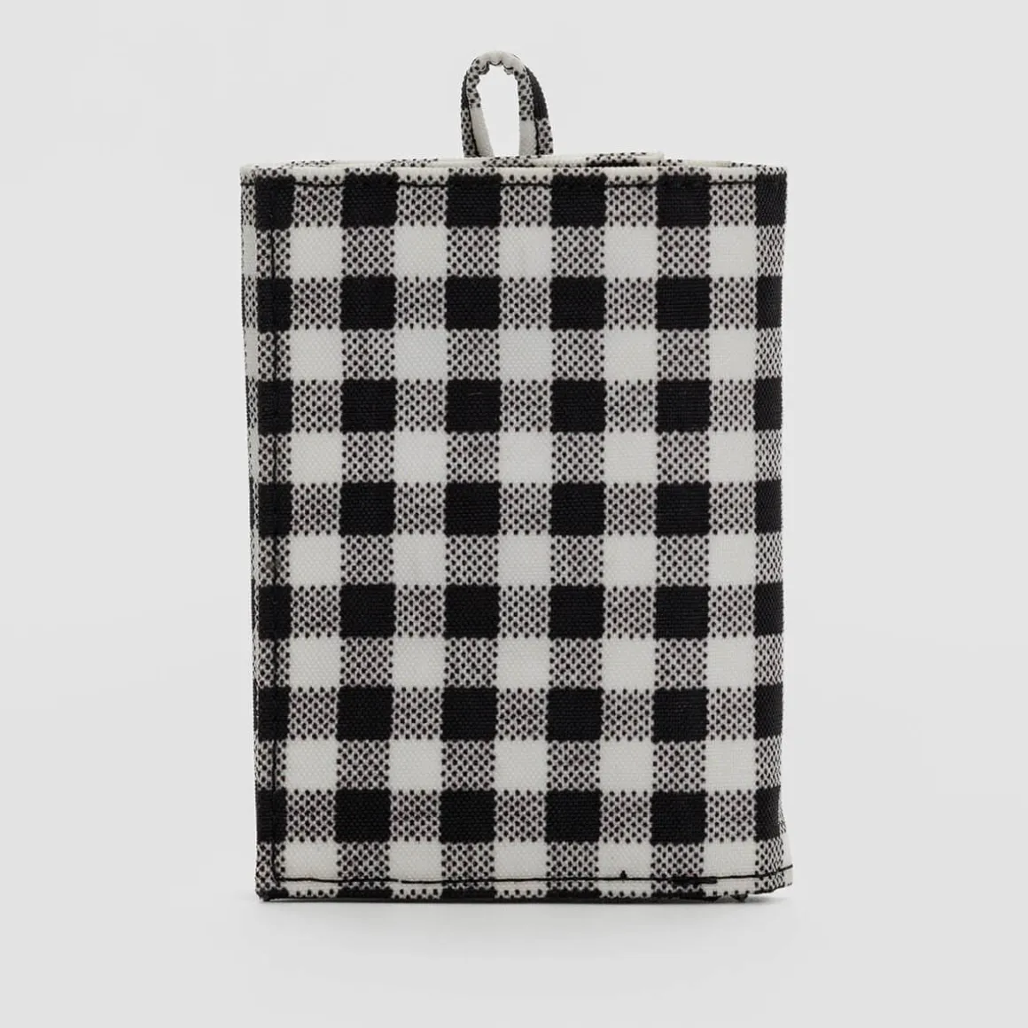 Snap Wallet in Black And White Gingham by Baggu