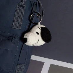 Snoopy Corduroy Keyring in Cream (4.5cm) by Bon Ton Toys