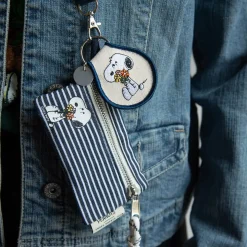 Snoopy Flower Bouquet Patch Keychain by Three Potato Four X Peanuts