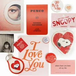Snoopy Heart Patch Keychain by Three Potato Four X Peanuts