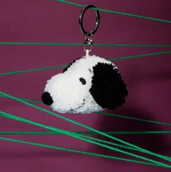 Snoopy Tiny Teddy Keyring in Cream (4.5cm) by Bon Ton Toys