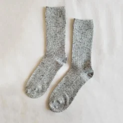 Snow Adult Socks in Cookies And Cream by Le Bon Shoppe