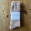 Snow Adult Socks in Mauve by Le Bon Shoppe