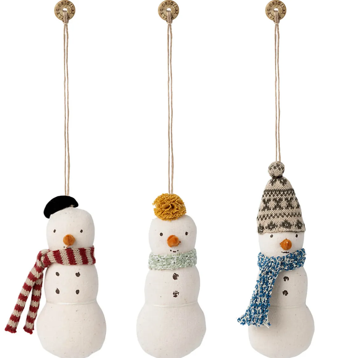 Snowman Ornament in 3 Colours (2023) by Maileg