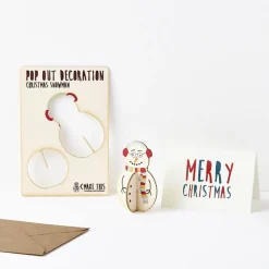 Snowman Pop Out Decoration And Christmas Card by The Pop Out Card Company