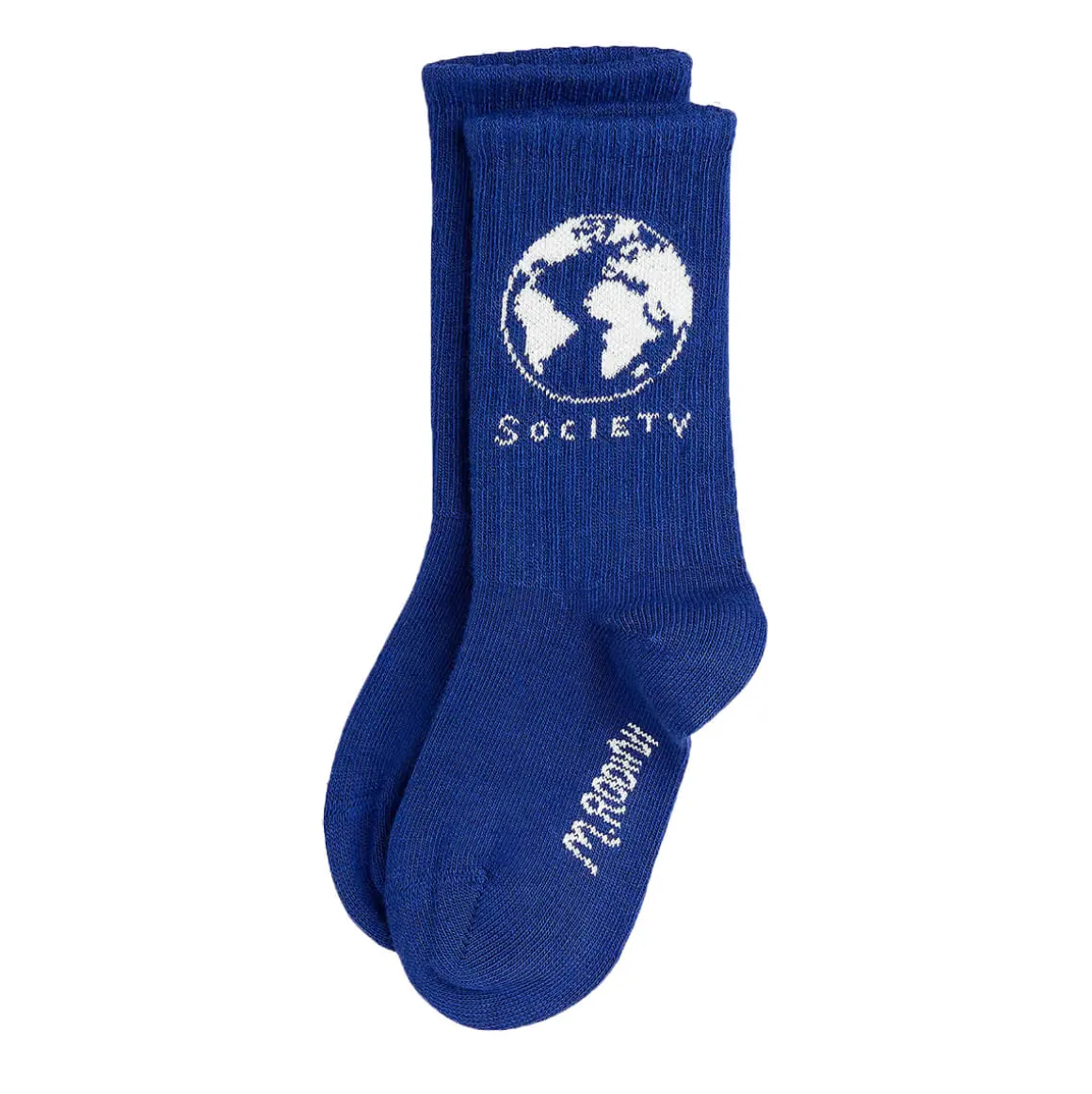 Society Socks in Blue by Mini Rodini