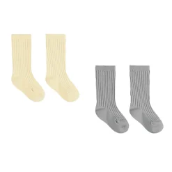 Socks Set in Sky / Yellow by Quincy Mae