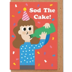 Sod The Cake Greeting Card by Studio Boketto