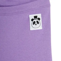 Solid Rib Bike Shorts in Purple by Mini Rodini