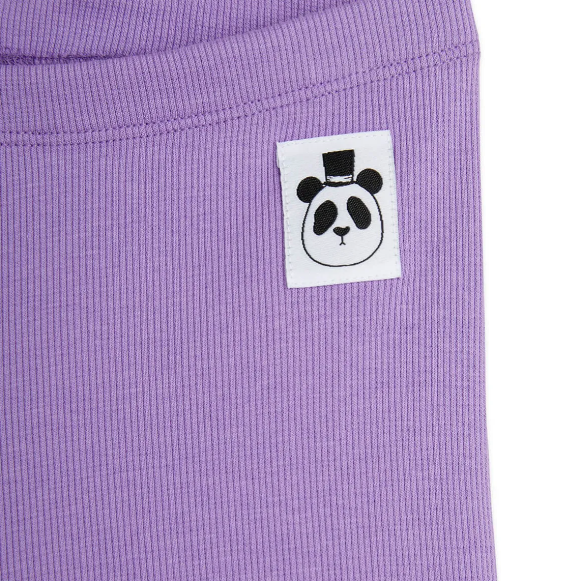 Solid Rib Bike Shorts in Purple by Mini Rodini