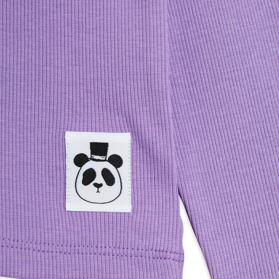 Solid Rib Long Sleeve T Shirt in Purple by Mini Rodini