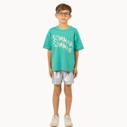 Sommar Graphic Tee in Emerald by Tinycottons